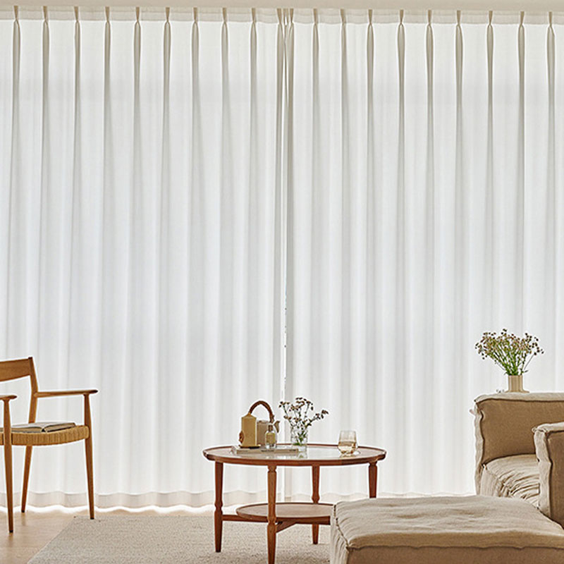 Phantom veil translucent opaque window screen floating window balcony sunshade white veil thickened anti-hooking silk gauze curtains curtains